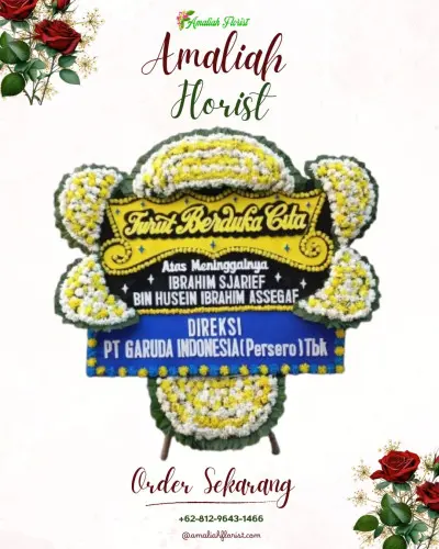 Papan Bunga Duka di Delod Peken