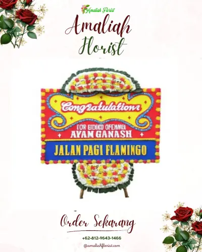 Bunga Papan Congratulation di Delod Peken